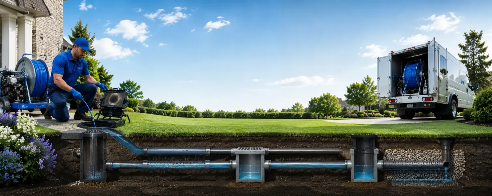 Outdoor drain cleaning information for Clear Lake, SD